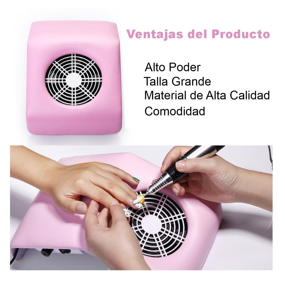 Miniatura 2 de Ventilador Extractor Polvo Uñas manicura